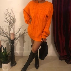 Oscar de la Renta oversized Sweater | Orange